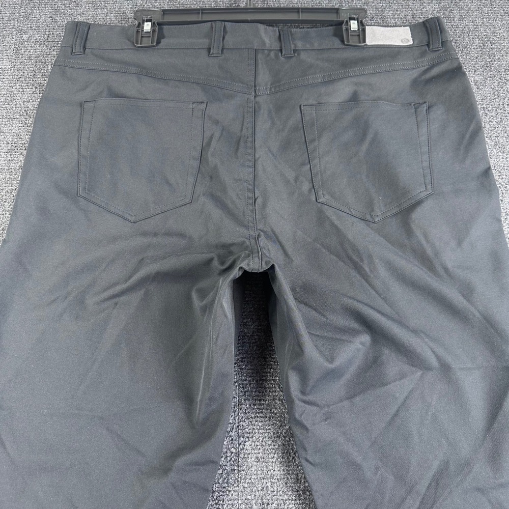 Peter Millar Golf Pants Mens 38/30 38x30 Black Performance Five Pocket Casual - Picture 14 of 16